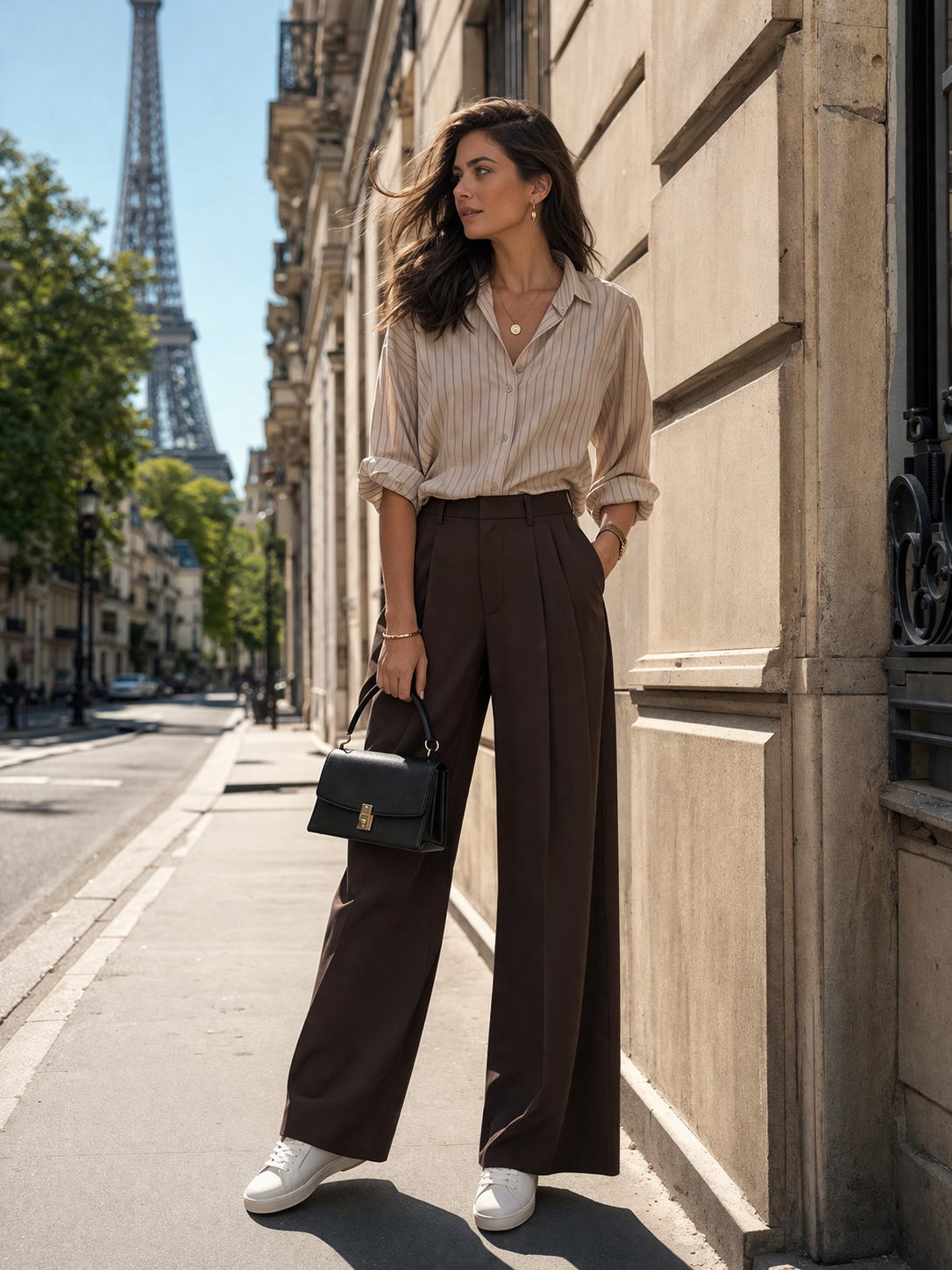 Minimal Spring Outfit 2026 – Effortless Neutral Elegance in Beige & Brown