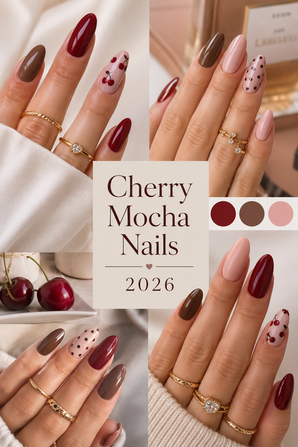 Cherry Mocha Nails: The Classy Nail Trend Everyone Will Be Wearing in 2026