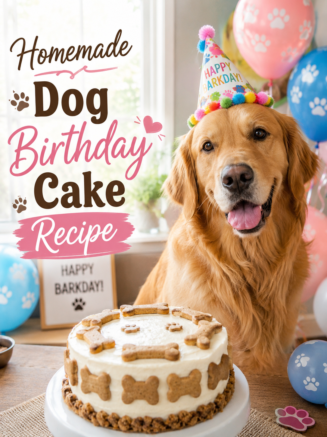 Homemade Dog Birthday Cake Recipe: The Ultimate Healthy Celebration Cake for Your Dog 🎂🐶
