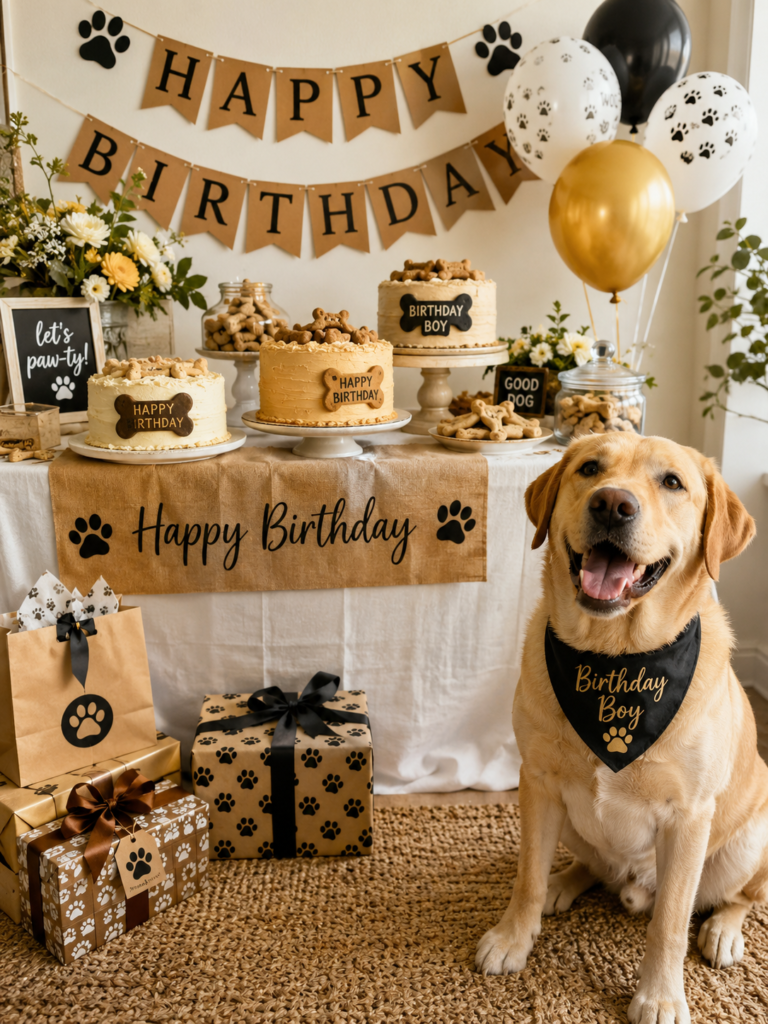 dog birthday party ideas with homemade cakes