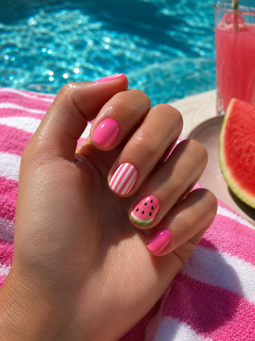 Watermelon Summer Nails: The Sweetest Pink Fruit-Inspired Manicure That’s Going Viral in 2026