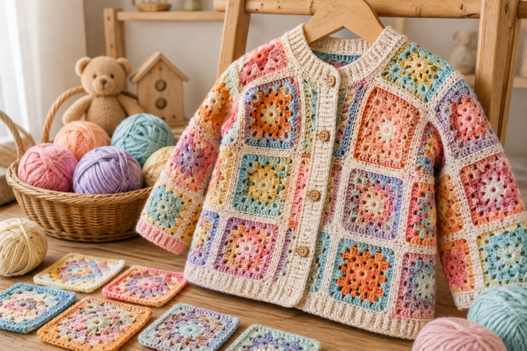 Colorful Striped Baby Sweater