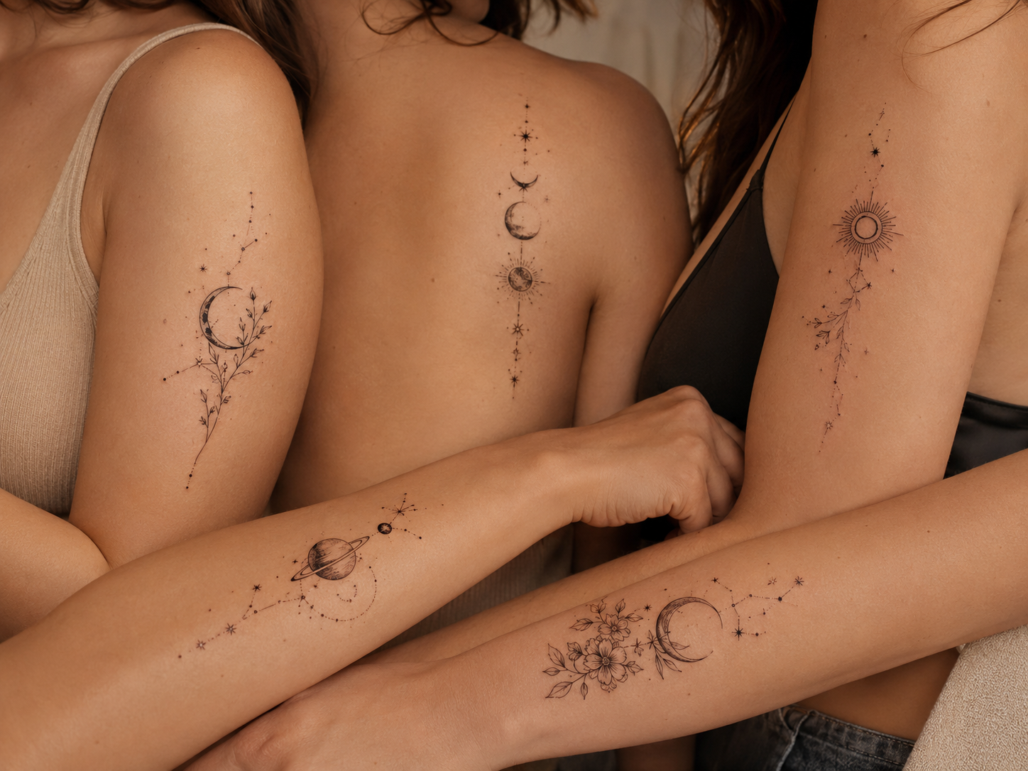 36 zodiac tattoo ideas featuring minimalist symbols, constellations and celestial designs
