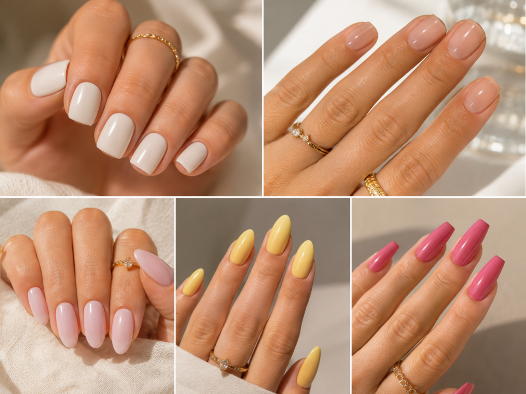 Different nail shapes for end-of-August manicure ideas
