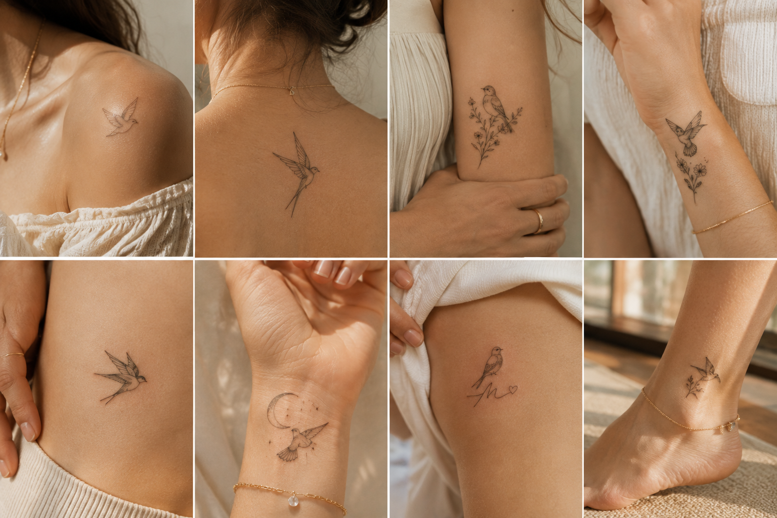 15 delicate bird tattoo ideas for women