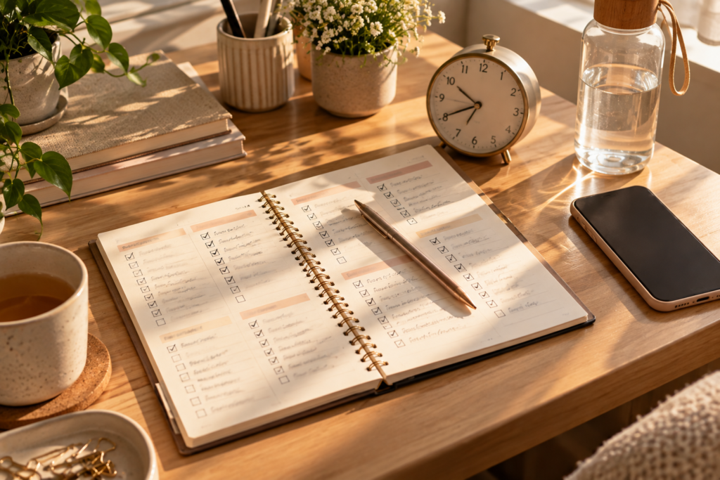 daily discipline checklist for building consistent habits