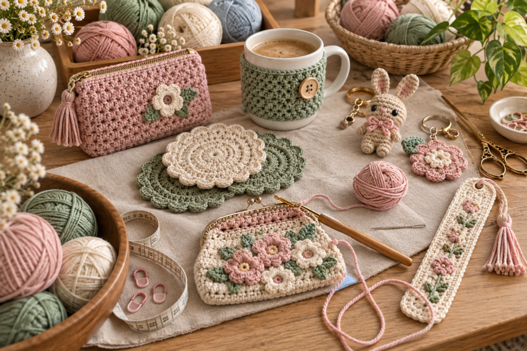 Quick crochet projects completed during a weekend