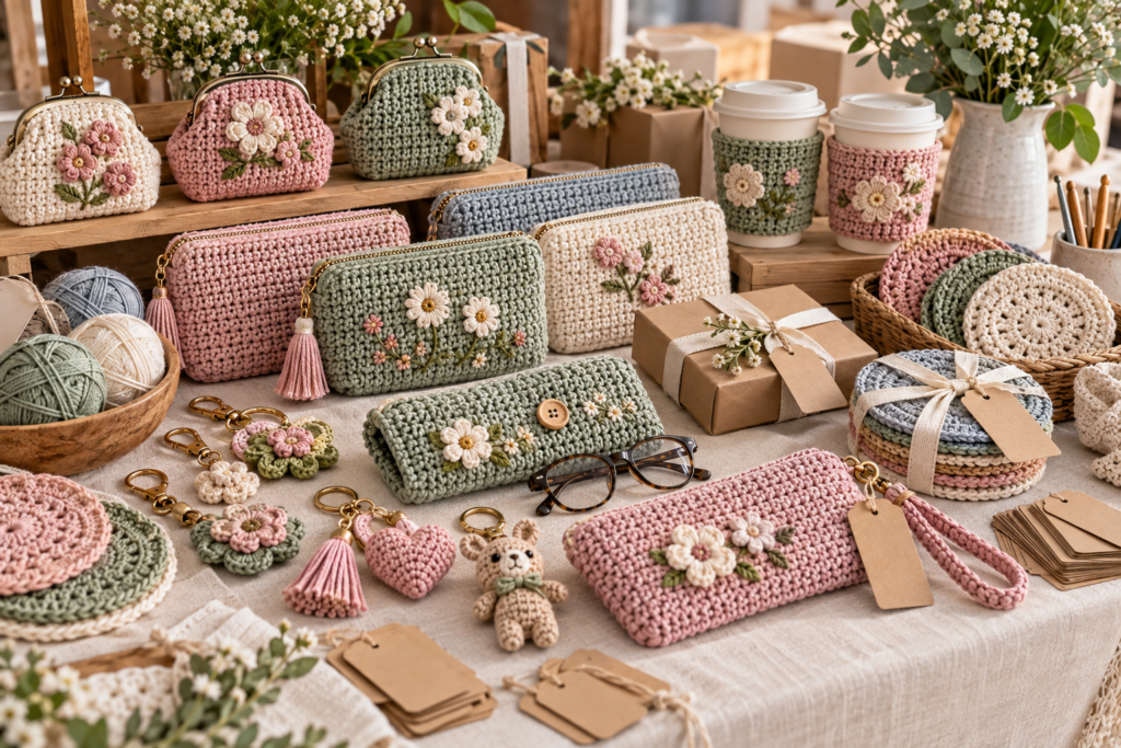 Small crochet gifts to make and sell at craft markets