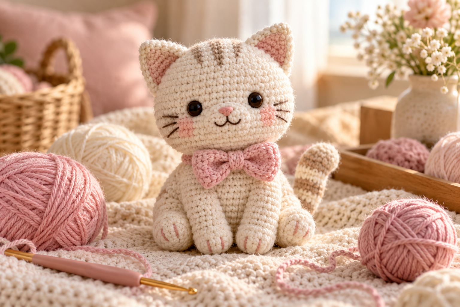 Cute Crochet Cat Amigurumi Pattern: Easy Step-by-Step Tutorial