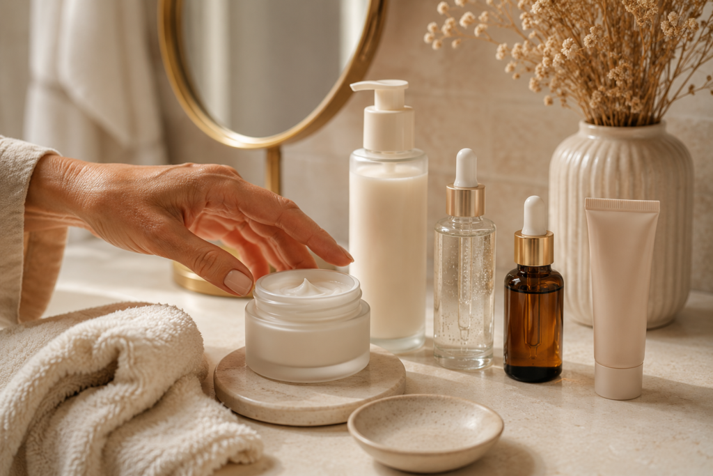 Hydrating skincare routine for mature skin in your 40s and 50s