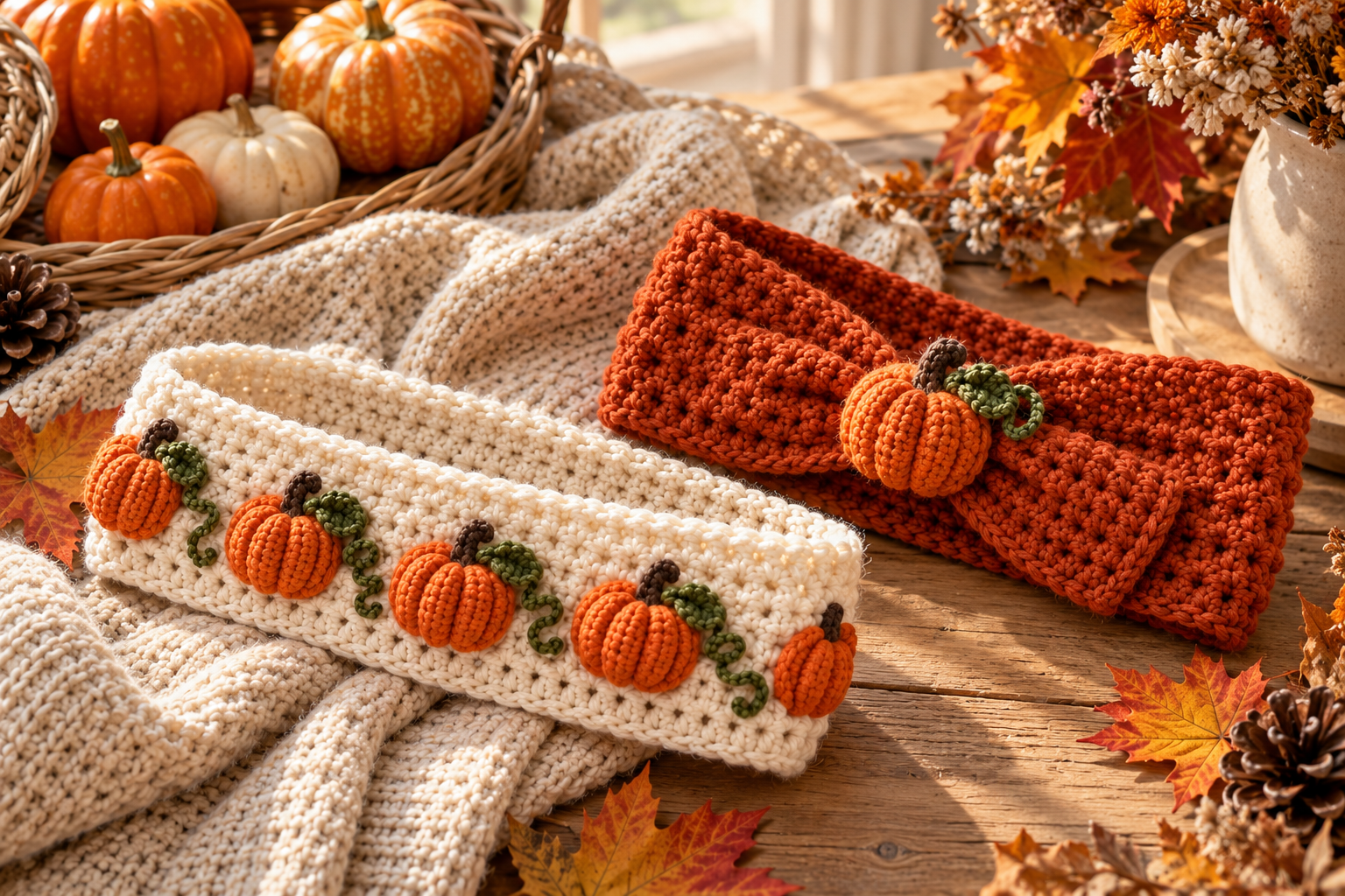 Cozy Fall Crochet Headbands: Easy Pumpkin Patterns & Step-by-Step Tutorials