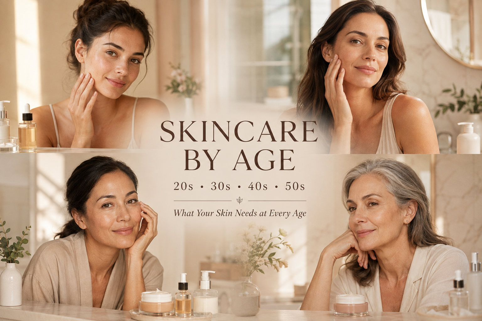 Skincare in Your 20s, 30s, 40s & 50s: What Your Skin Needs at Every Age
