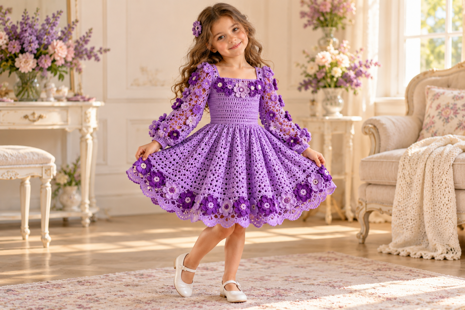 Crochet Flower Dress for Girls: Full Pattern, Step-by-Step Tutorial, Sizing & Styling Guide